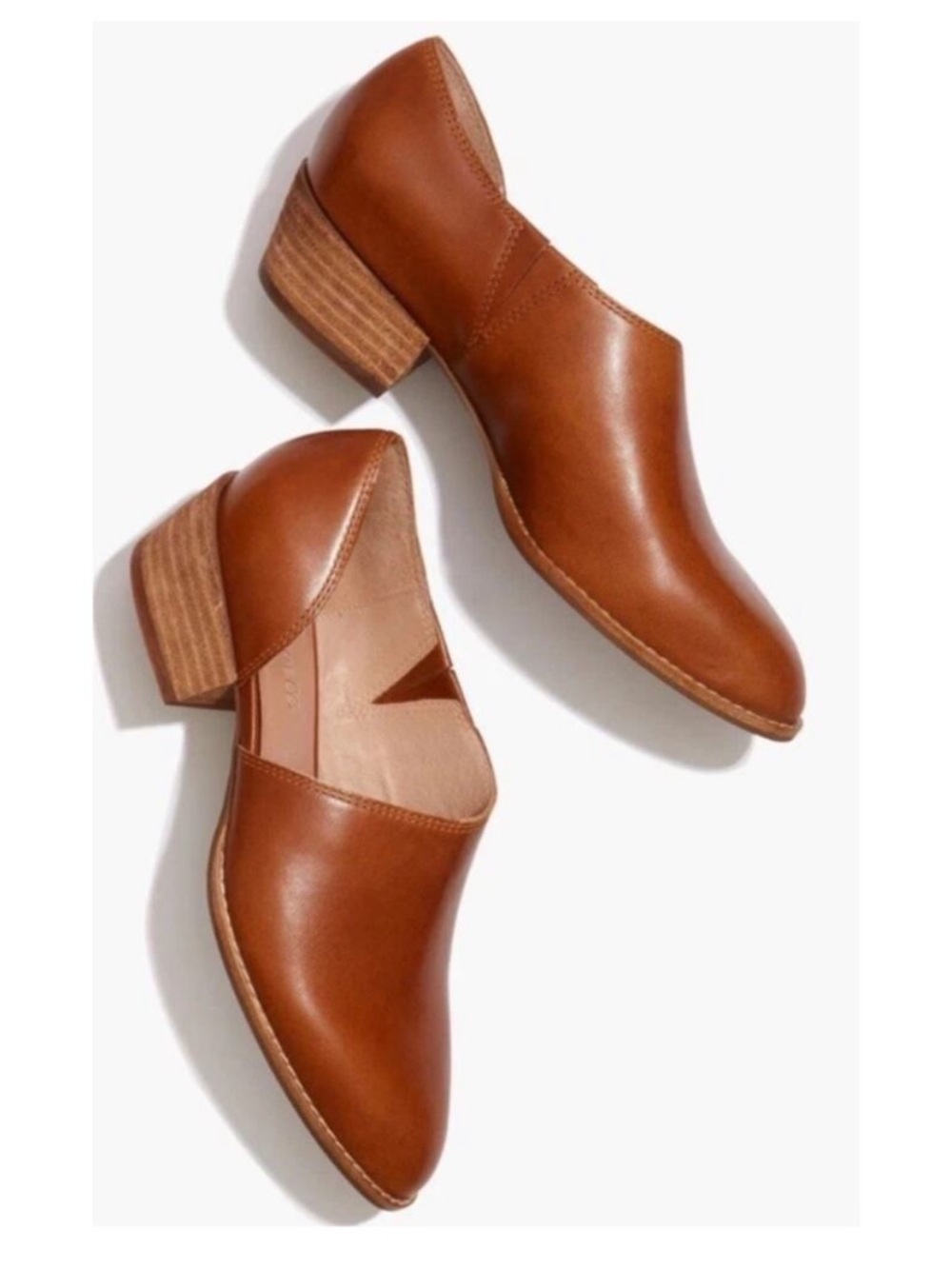 Madewell Lucie Shoe. English Saddle Leather, Caramel Brown 8.5
